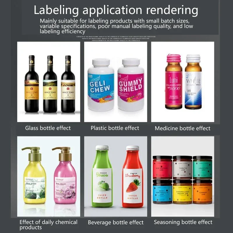 Semi-automatic Round Bottle Labeling Machine Labeler LT-50 with Printer Code +Stainless Steel Label Sticker