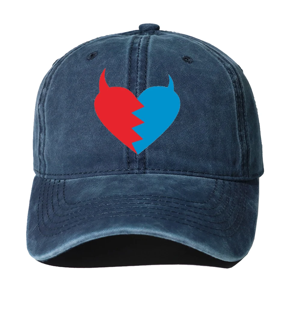 

Teenagers Cartoon Denim Baseball Cap Hats Men Women Cowboy Hats Washed Cotton Hip Hop Cap for anime DARLING in the FRANXX Hat