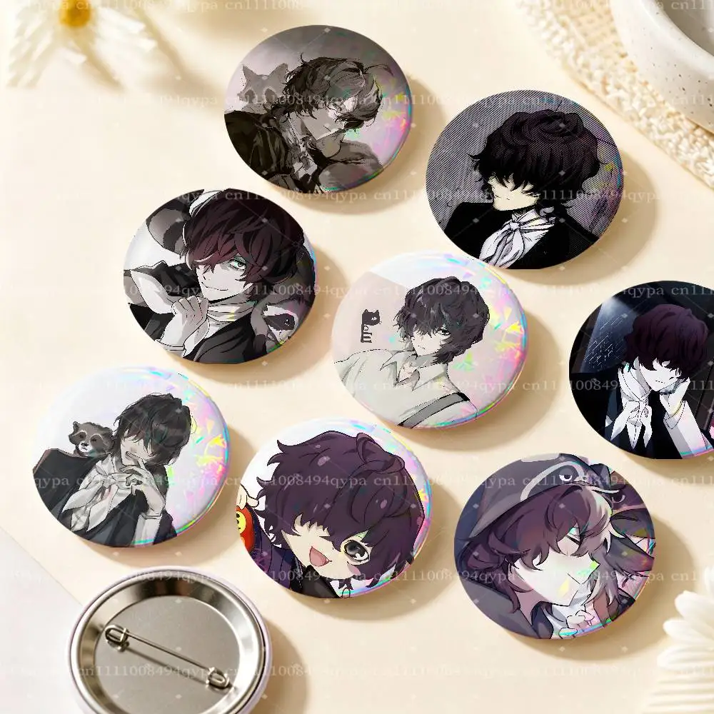 Poe BSD Pin Round Circle Shape Metal Button Pin Badge Pinback Decoration Gifts Clothes Decor