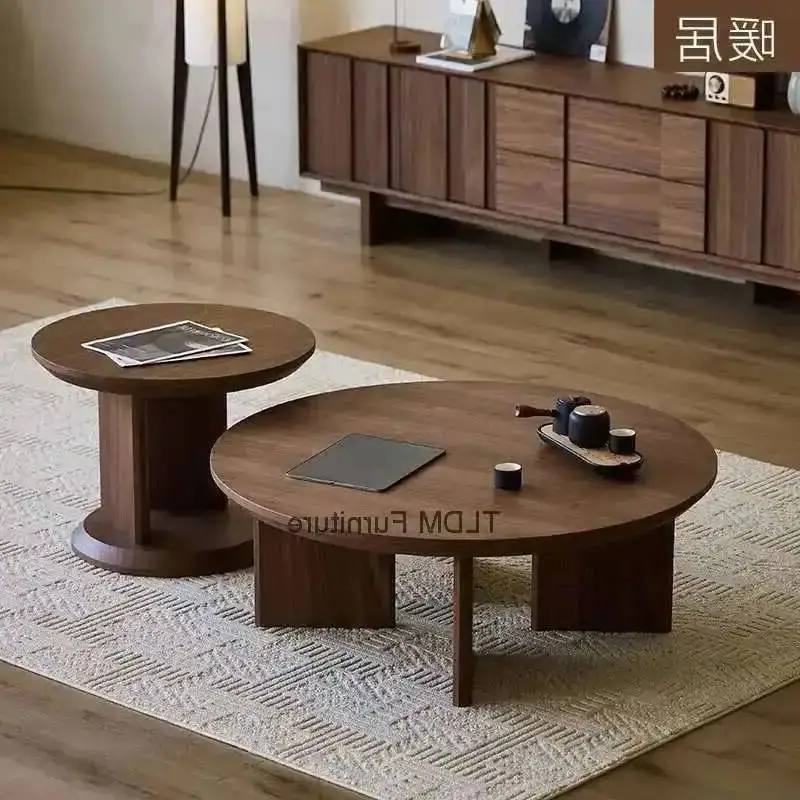 

Coffee Sofa Center Furniture Side Living Modern Tables Room Small Luxury Hall Table Bedside Nordic Wood Dining Home Furniture