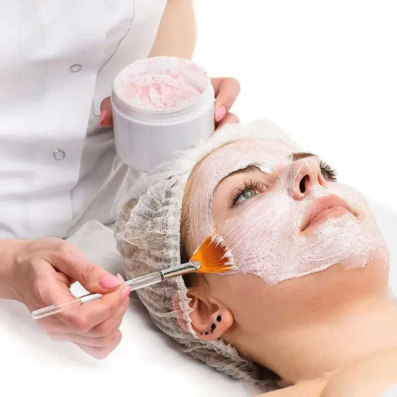 مجموعة فرش قناع الوجه مكونة من 4 قطع - فرش ناعمة لأداة توزيع المروحة والأحماض للعناية بالبشرة والمكياج #2