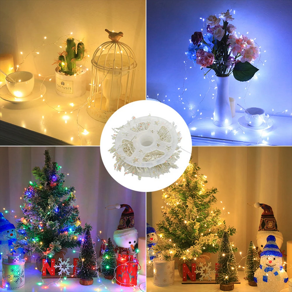 USB Battery Power LED String Light 13key Remote Control Firecracker Weaving Fairy Lights for Bedroom Wedding Christmas Decor 5V
