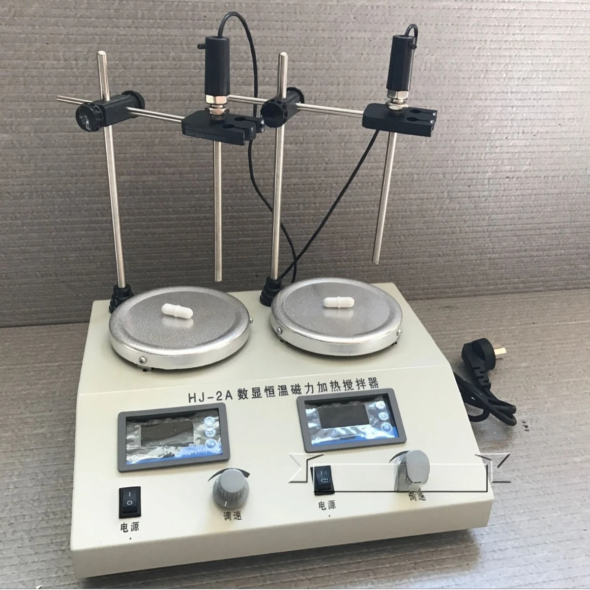 

HJ-2A magnetic heating stirrer, multi-station magnetic heating stirrer, digital double-position magnetic stirrer