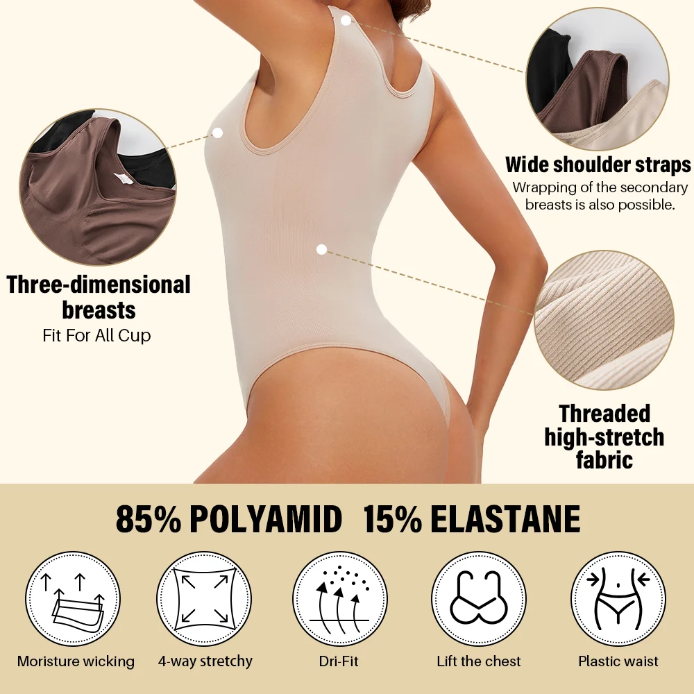 Shapewear Bodysuit Thong Fajas Colombianas Body Shaper Women Seamless Tummy Control Slimming Sheath Flat Belly for Underwear