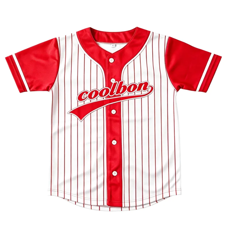 5PCS Customizable Full Sublimation Baseball Jersey Button down Men Women Team Sportswear Personalized Custom Sportswear