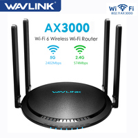 Wavlink AX3000/AX1800 WiFi 6 Dual Band Router 802.11ax Wireless Internet Router Gigabit Router with 4*5dBi High-Gain Antennas EU