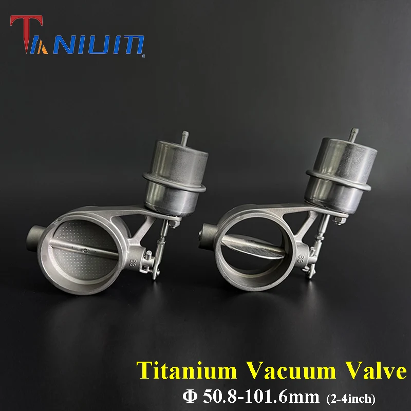 

51/63/70/76/89/101.6mm Titanium Vaccum Exhaust exhaust control valve vacuum for Exhaust Factory Direct Sale