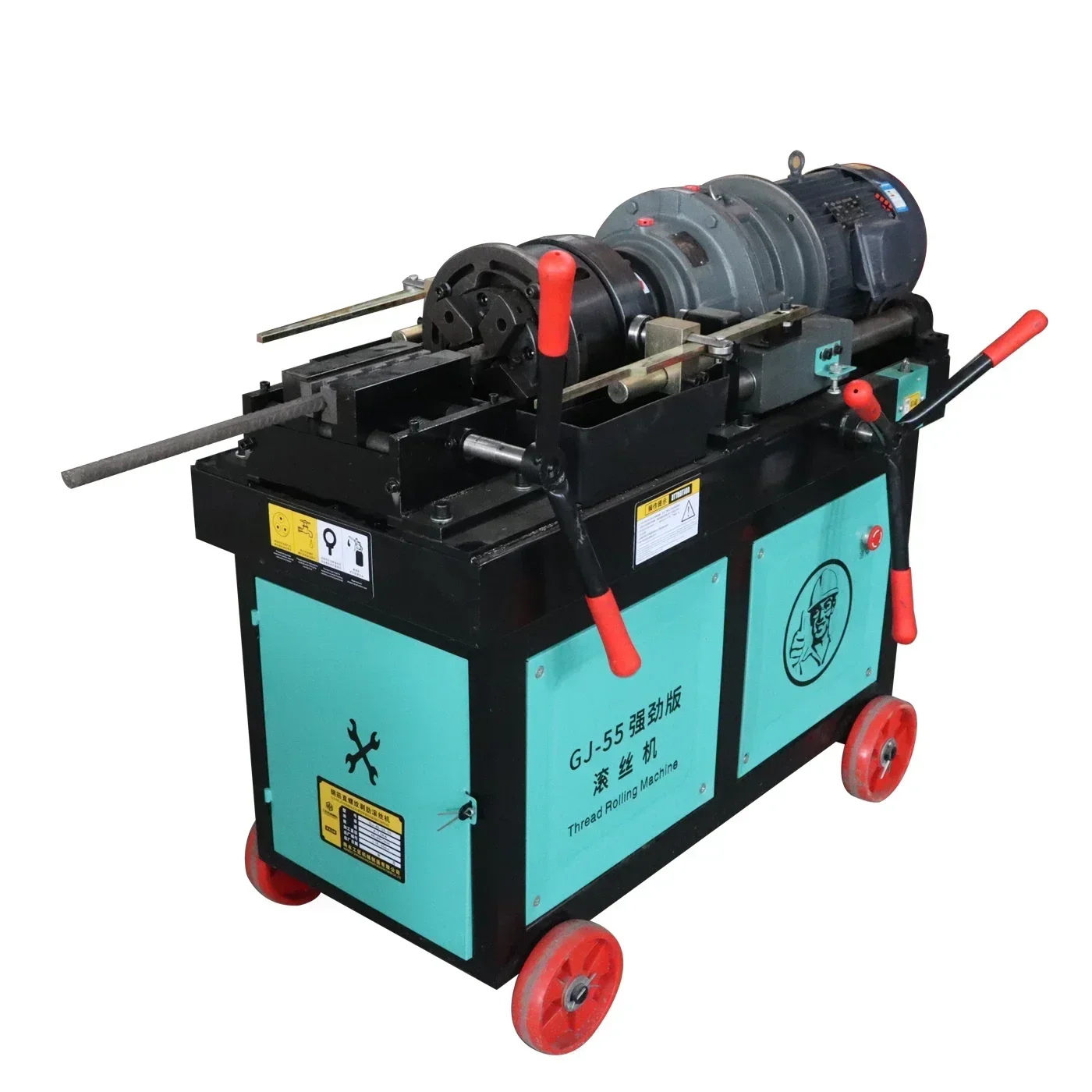 Manufacturer Steel Bar Flat Head Machine Automatic Rebar Thread Machine Steel Bar Stripping Straight Thread Rolling Machine