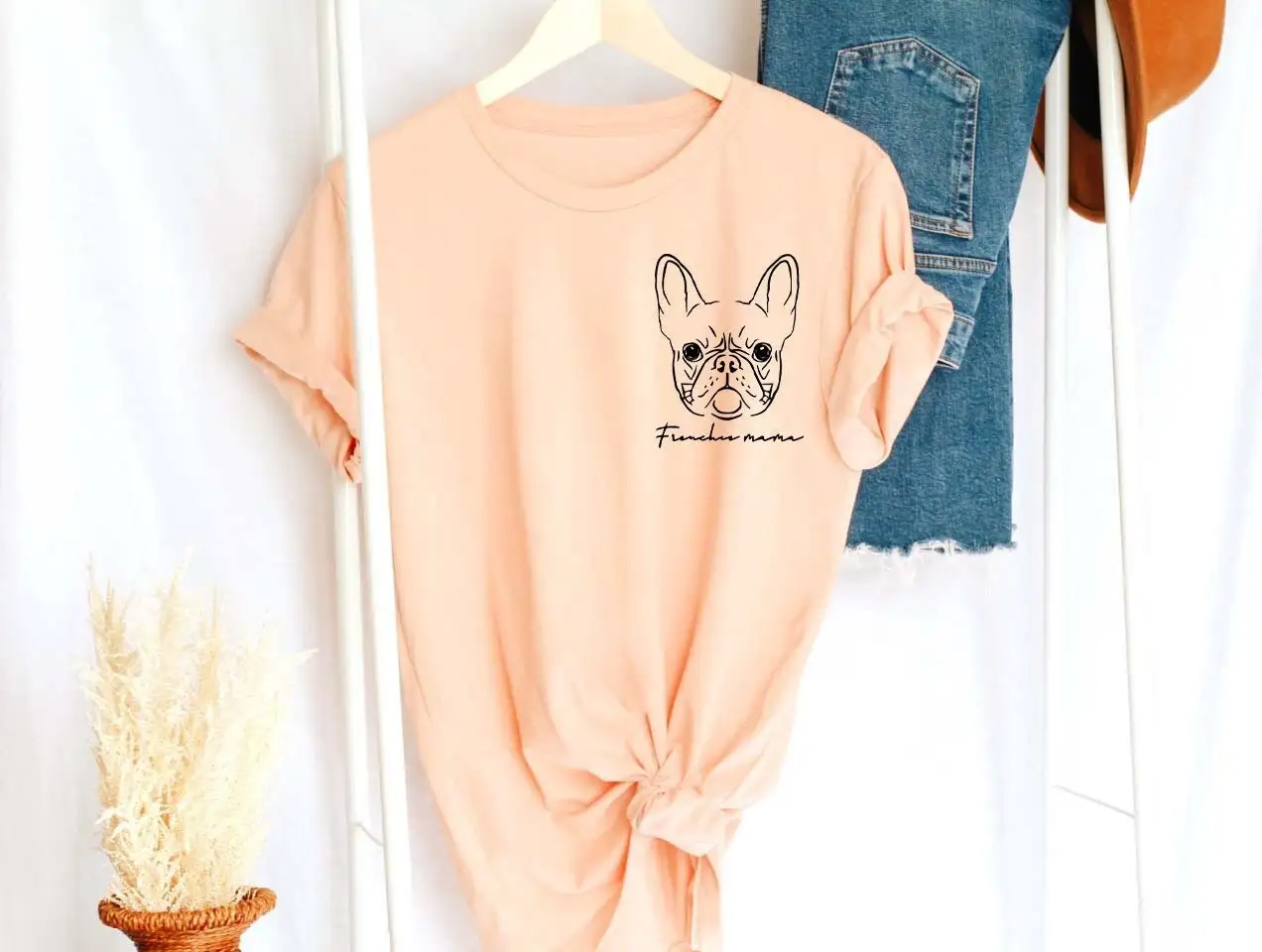 Pocket Frenchie Mama T Shirt French Bulldog Mom Dog Lover Tee Gıft For Her