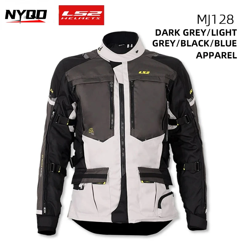 LS2 MJ128 NORWAY Motorcycle Riding Suit Men Motorcycle Waterproof Jacket All Seasons