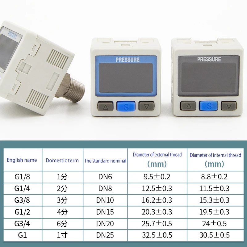 Digitale Manometer ISE30A Intelligente Digitale Display Controller ZSE30A Vacuüm Drukschakelaar Verstelbare ISE40A DPSP1-10020