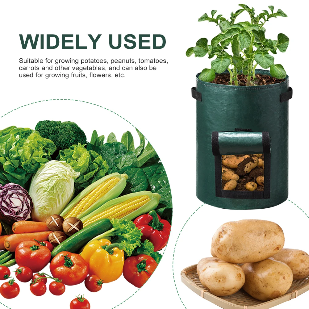 New Thickened Potato Grow Bag PE Vegetable Grow Bags Home Garden Supplies Vegetable Onion Plant Bag Outdoor Garden Pots