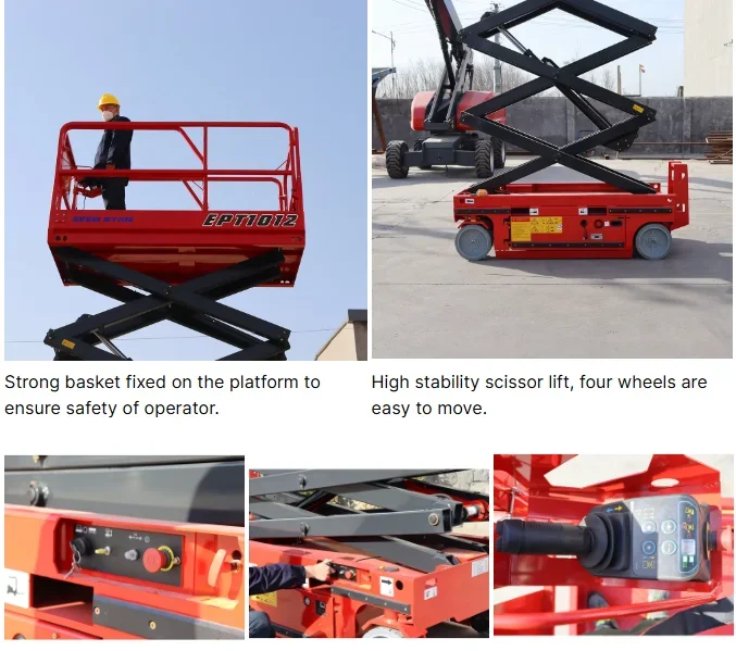Telescoping Lift Platform Hydraulic Scissor Lift Aerial Work Platform (AWP) Electric Vertical Lift for Ceiling Work