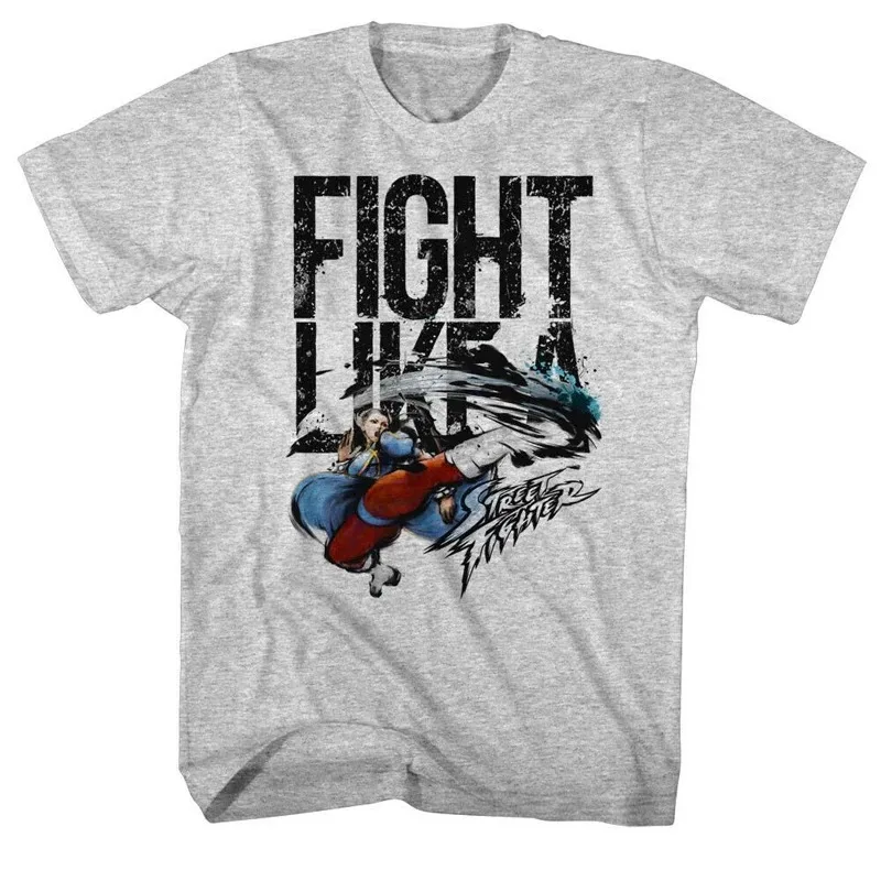 Street Fighter Neon Hadoken Graphic T-Shirt Cotton Men Women Streetwear Tee