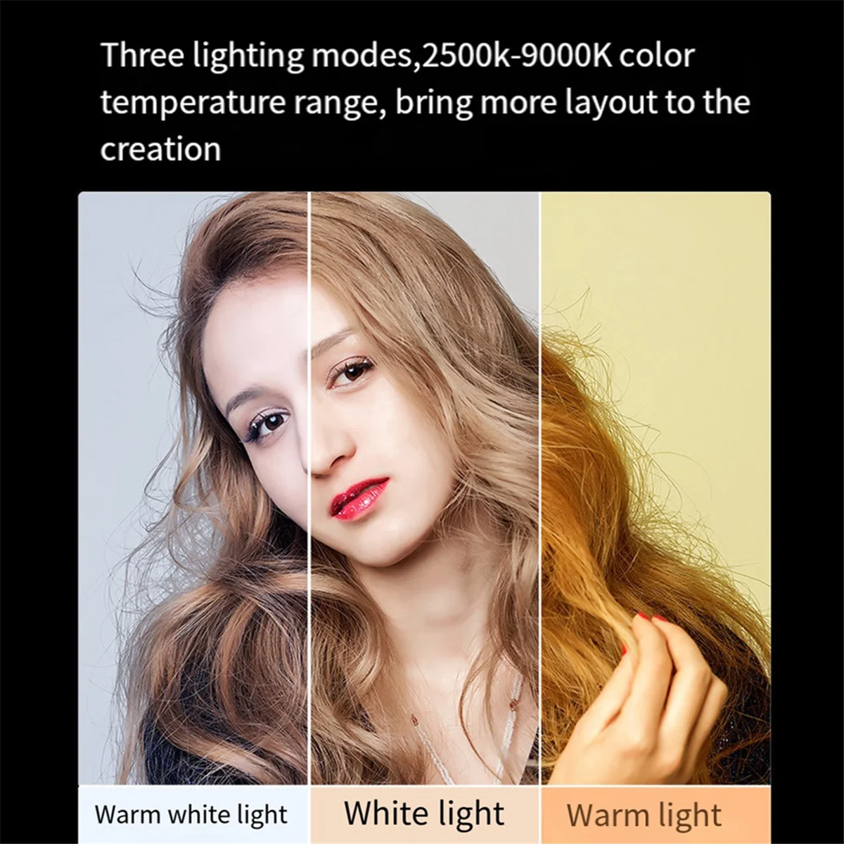 RGB LED Phone Selfie Light 2000Mah Battery Rechargeable Video Fill Light Portable 3 Lighting Mode Video Light