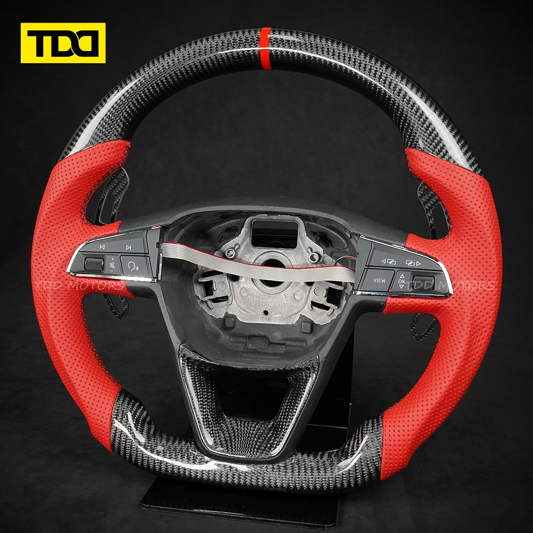 TDD Motors Real Carbon Fiber Aluminum Alloy Magnetic Paddle Shifters Fit For Seat Leon Cupra Formentor Leon ST Audi B8 B8.5