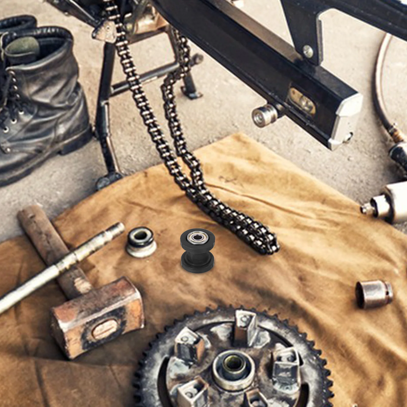 

Motorcycle Chain Bearing Steel Guide Roller Anti-Slip Wheel Guide Roller For Atv Chain Slider Pulley Accessory