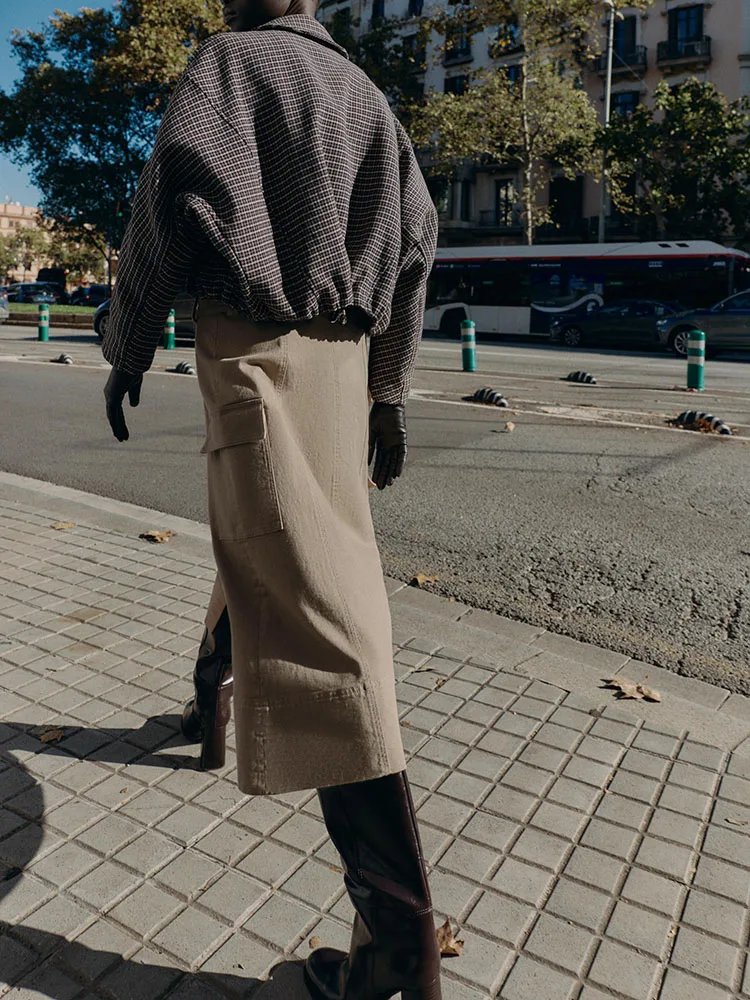 Dolce Sli Cotton Jaet Inverno Nuovo arrivo Plaid Capispalla Chiusura con cerniera Or Lunghezza Casual Sle Ladies Faion