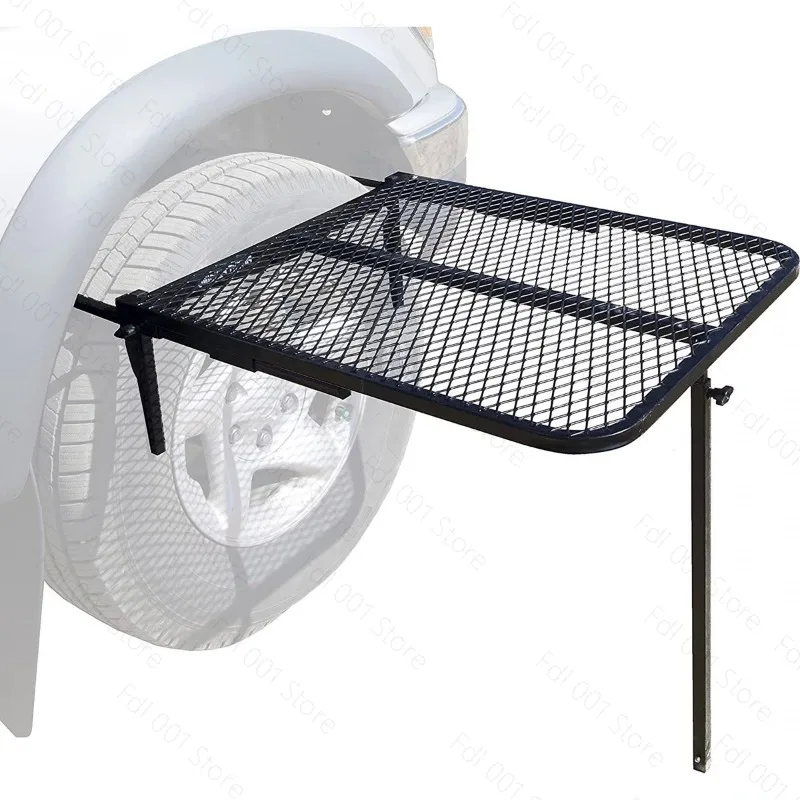 Car Camping Grill Tire Metal Folding Portable Outdoor Barbecue Table - view 3