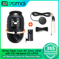 70mai Dash Cam 4K Omni X800 HDR 360° Rotating Dual-Channel Supported 4G Compatible Supercapacitor 70mai X800 Omni