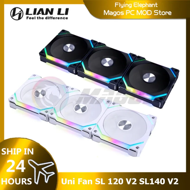 LIAN LI Uni Fan SL 120 V2 SL140 V2 Forward & Reverse Blade Upgrade Version Single Pack/3 Fans Pack Available