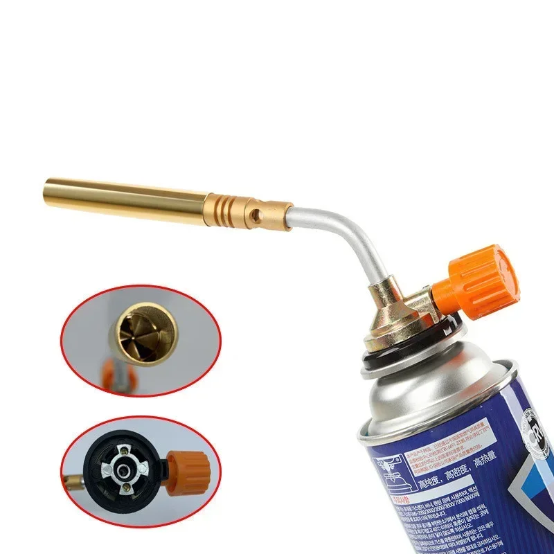 Flame Thrower Butane Welding Gas Torch Flame Gun Brazing Camping Barbecue Welding Equipment Portable Welding Heat Gun