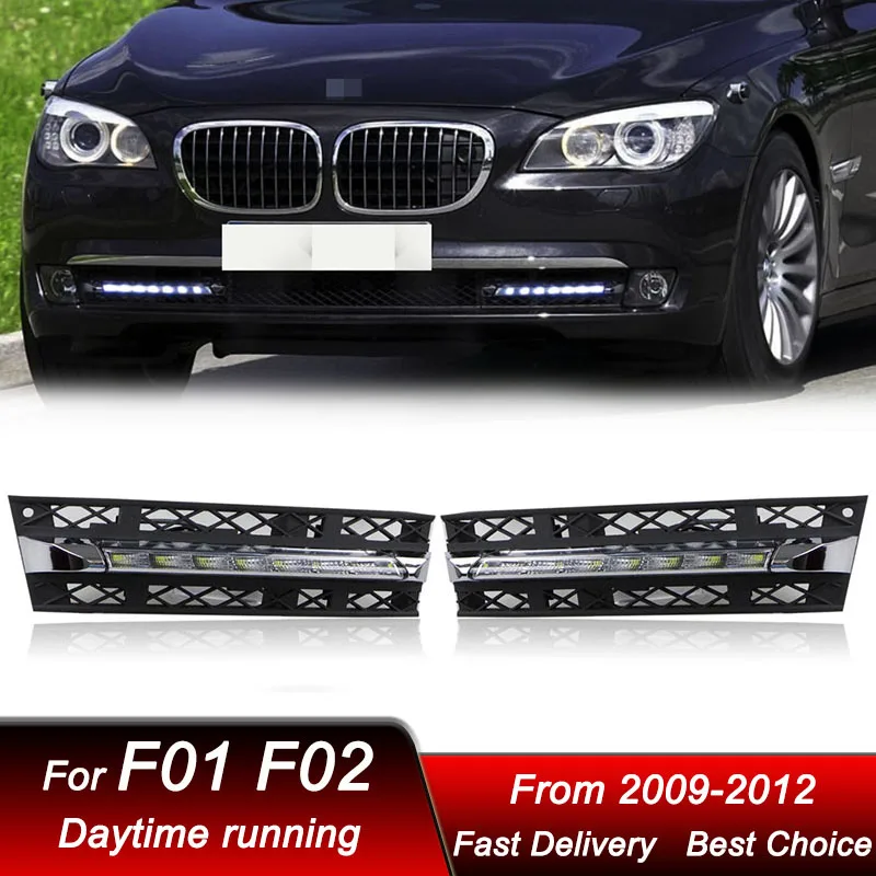 

Car Daytime running lights For BMW 7 Serie F01 F02 09-12 LED Auto Head lamp Assembly Upgrade Projector Lens Accessories Kit