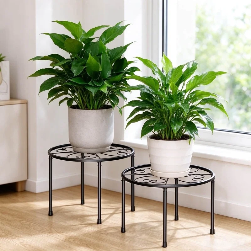 Indoor and outdoor black rust-proof metal plant trellis for climbing plants1Arrive2Individual plant support for balconies and ga