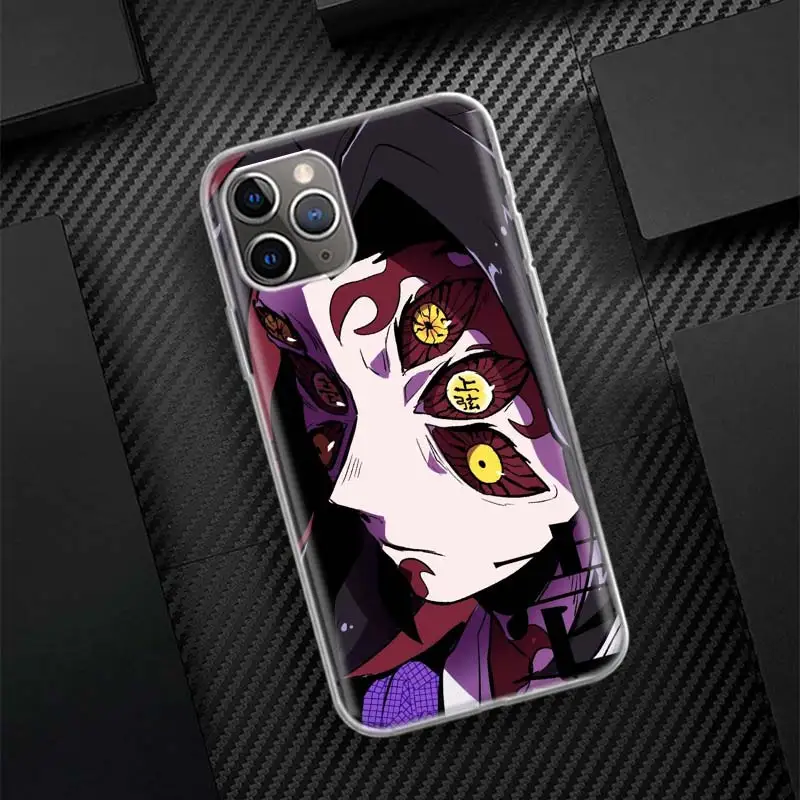 Coque de téléphone Demon Slayer Kibutsuji Muzan, coque souple pour Apple iPhone 16, 15, 14, 13, 12, 11 Pro Max, XS, Poly X, 7 Plus, 8 Plus SE