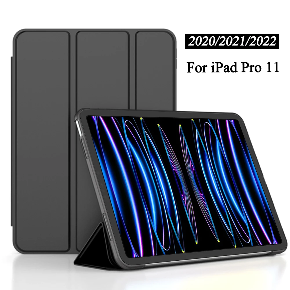 Case For iPad Pro 11 2020 2021 2022 Stand Protective Tablet Cover With Soft Back Shell For iPad 11'' A2228 A2230 A2459 A2761