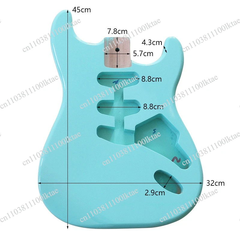 Three Single Poplar Bright  Professionally Modified DIY Body, Electric Guitar Accessories