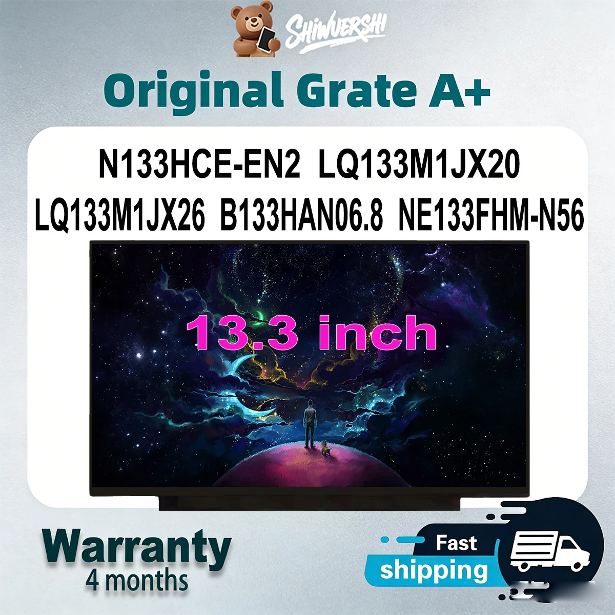 

13.3" Wholesale Slim Laptop Lcd Screen Monitor Panel N133HCE EN2 LQ133M1JX20 LQ133M1JX26 B133HAN06.8 NE133FHM N56 60Hz 30 pins
