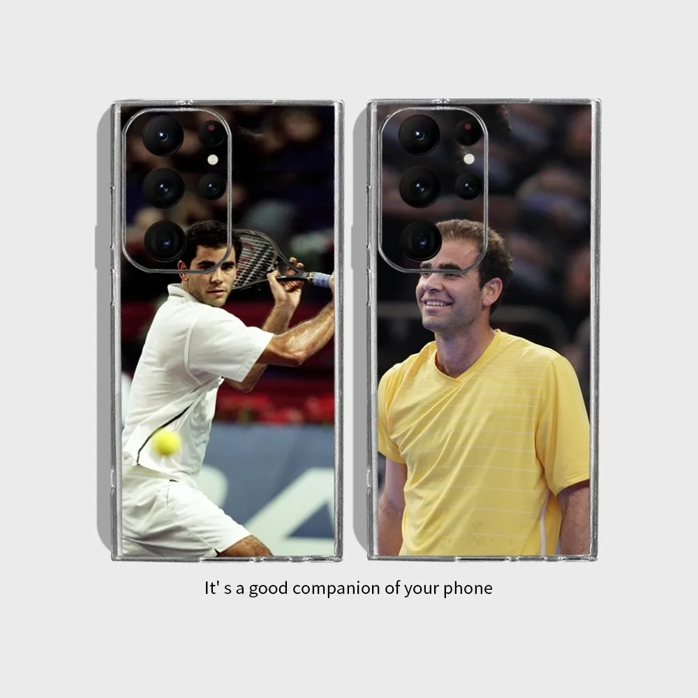 Mr tennis Player Star P-Pete S-Sampras Phone Case for Samsung Galaxy S24 Ultra S22 S23 Ultra S21 S20 5G Protective Silicone TPU