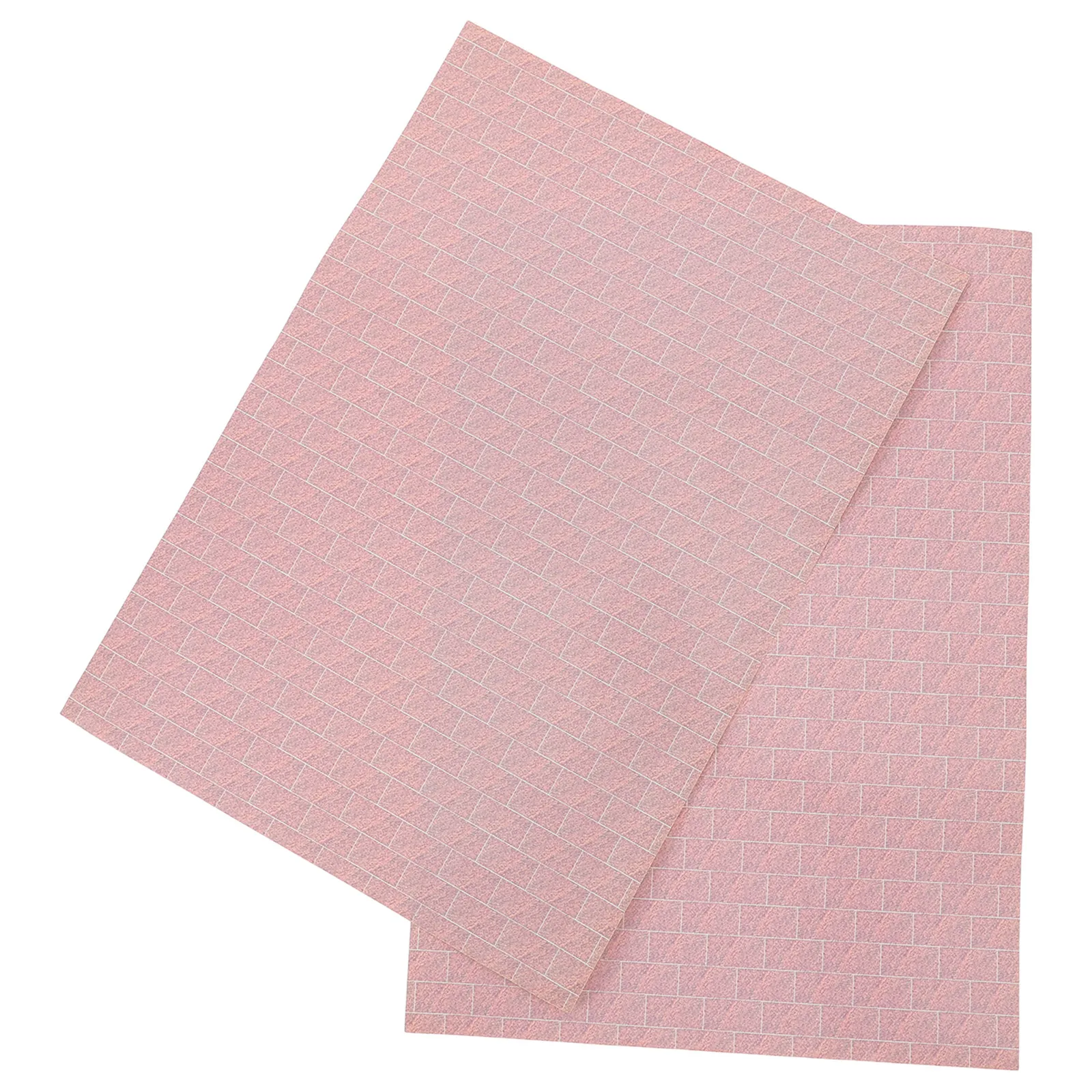 

2 шт. 1:12 Миниатюрные обои с текстурой красного кирпича для кукольного домика, легко наклеиваемые на стену, декор для миниатюрного кукольного домика