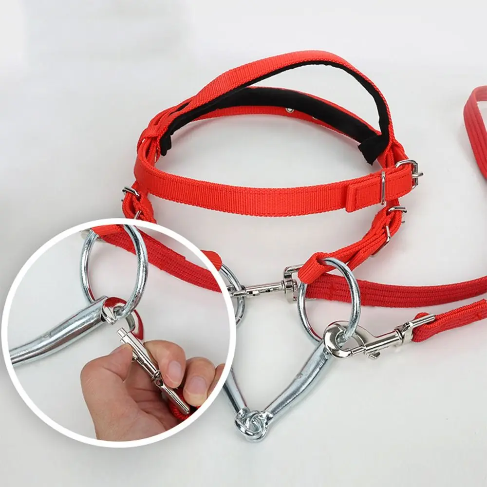 Thickened Horse Halters Adjustable Strap Comfortable Horse Neck Stretcher Heavy Duty Horse Harness Horse Bridle Headband