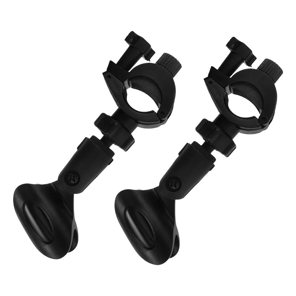 

Microphone Clips Universal Wireless Holder Gaming Black Plastic Adjustable Angle Compatible Sturdy Lightweight