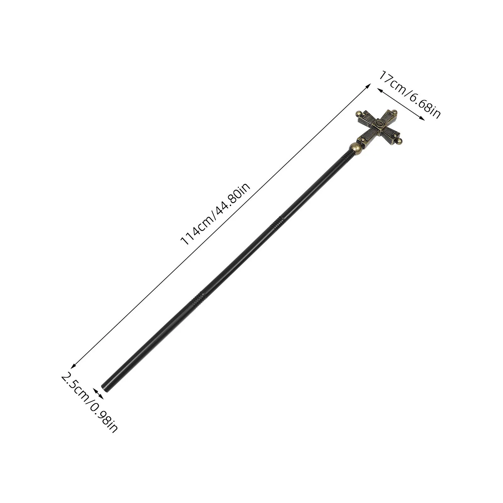 Accesorio de Papa romano con acabado cepillado, accesorio de juego de rol religioso, disfraz de Halloween para adultos y niños, Cosplay de mago