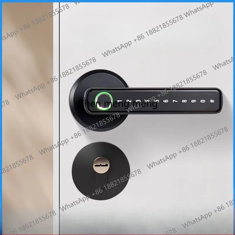 Indoor fingerprint lock Household bedroom wooden door password Electronic lock Universal remote smart door lock