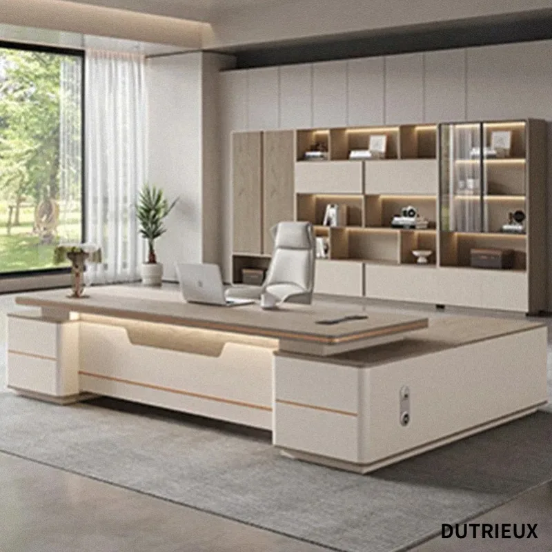 Lounge Creative Office Desk Study Wooden Living Room Vintage Large Size Office Desk Reception Mesa Ordenador Room Decorations