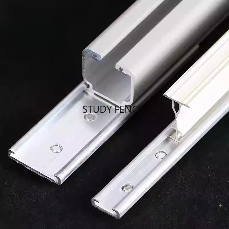 2PCS Curtain Rail Aluminum Alloy Connector Aluminum Alloy Guide Rail Joint Rail Link Connector Curtain Hardware Accessories