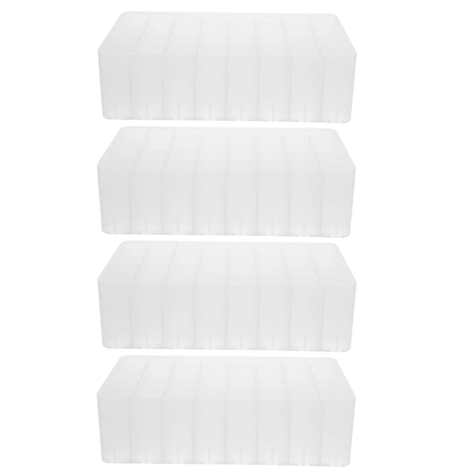 

4Pcs Markers Pen Holders Desk Stand Organizers Plastic Storage Stands Simple Design School Use Home Office Marker Organizer