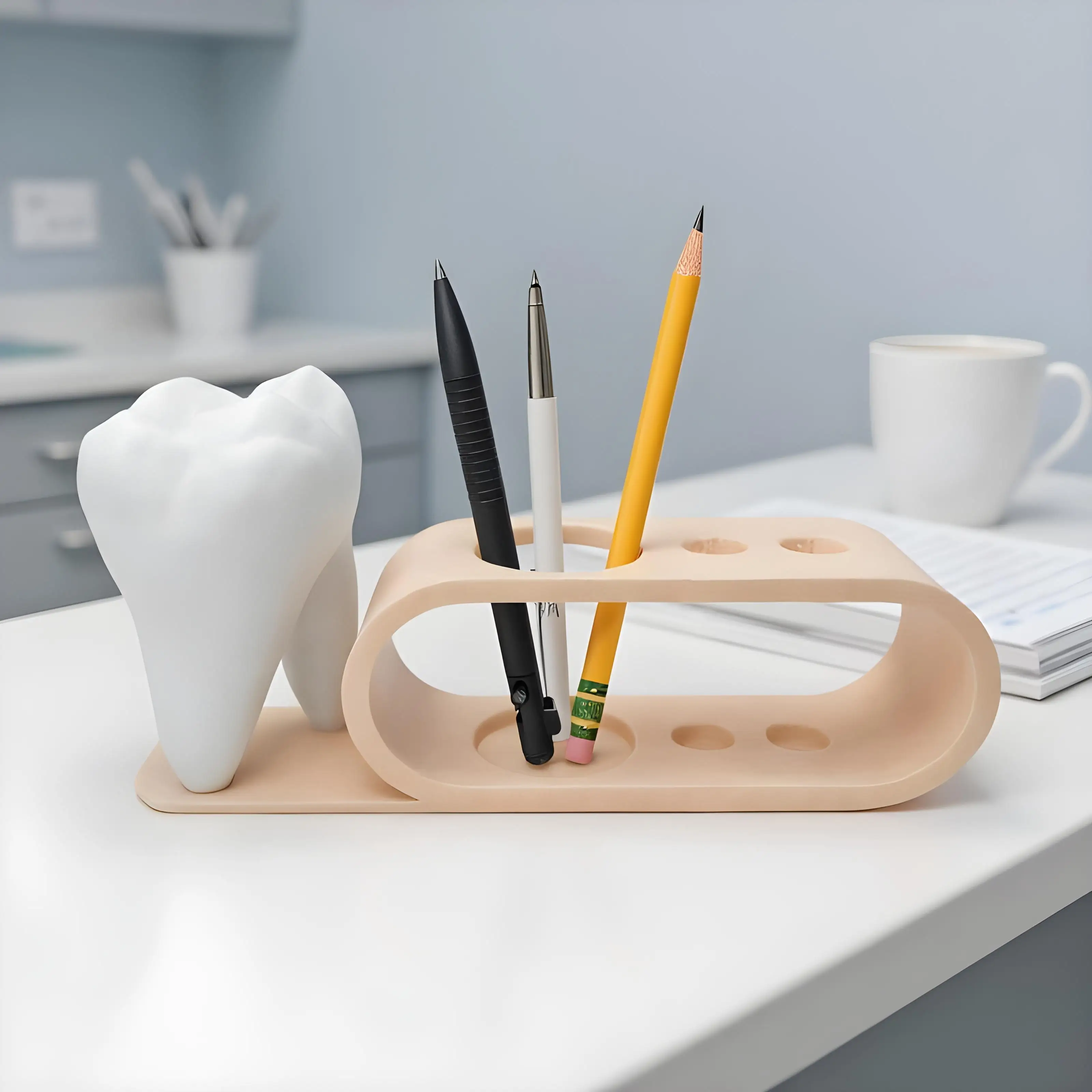 

Multifunctional Toothbrush Holder Toothpaste Stand Shelves Electric Toothbrush Bathroom Organizer Desktop Stationery Storage