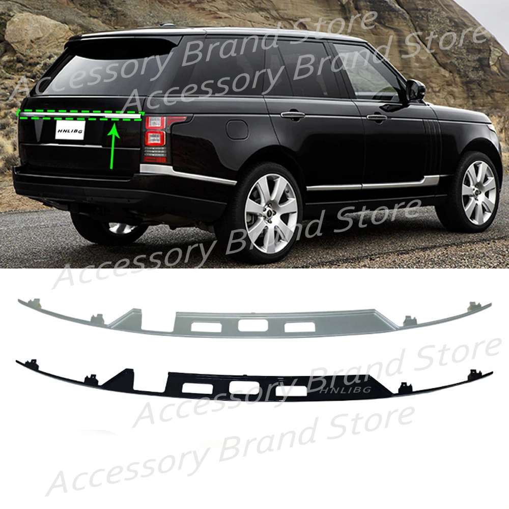 For Land Rover Range Rover Sport 2014-2021 Glossy Black Trunk Spoiler Rear Lid Tail Gate Cover Modification strip Body Trim Kits