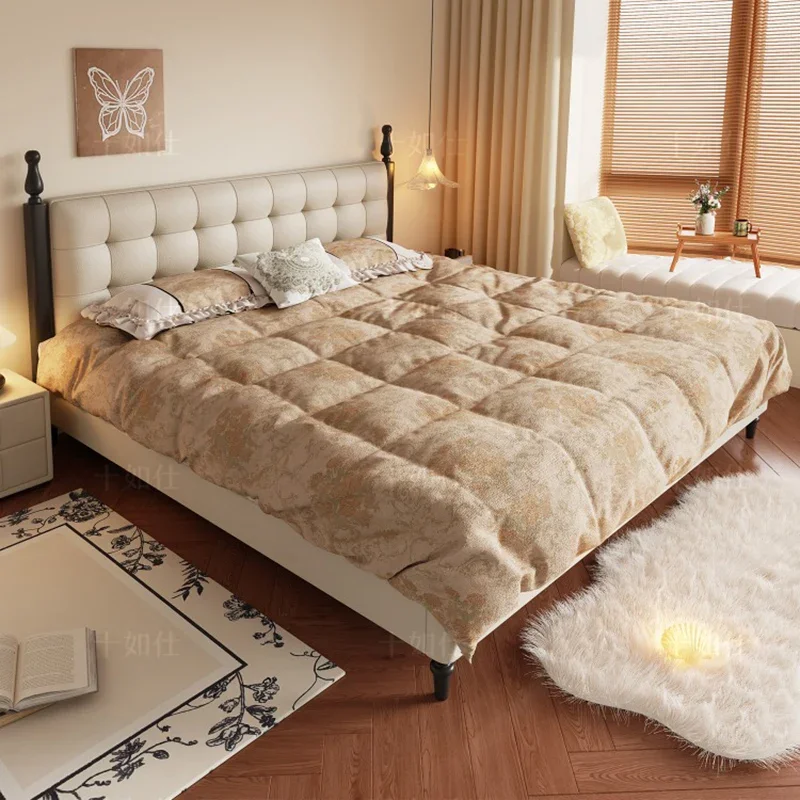 Bedroom Frame Bed Double Loft Modern Sofa Human Dog Wooden Sleeping Massage Bed Girls Design Letto Matrimoniale Home Furniture