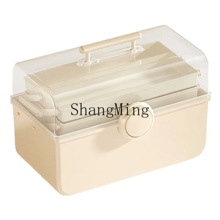 PYH tool storage box household hardware multi-functional electrical parts large capacity multi-layer transparent