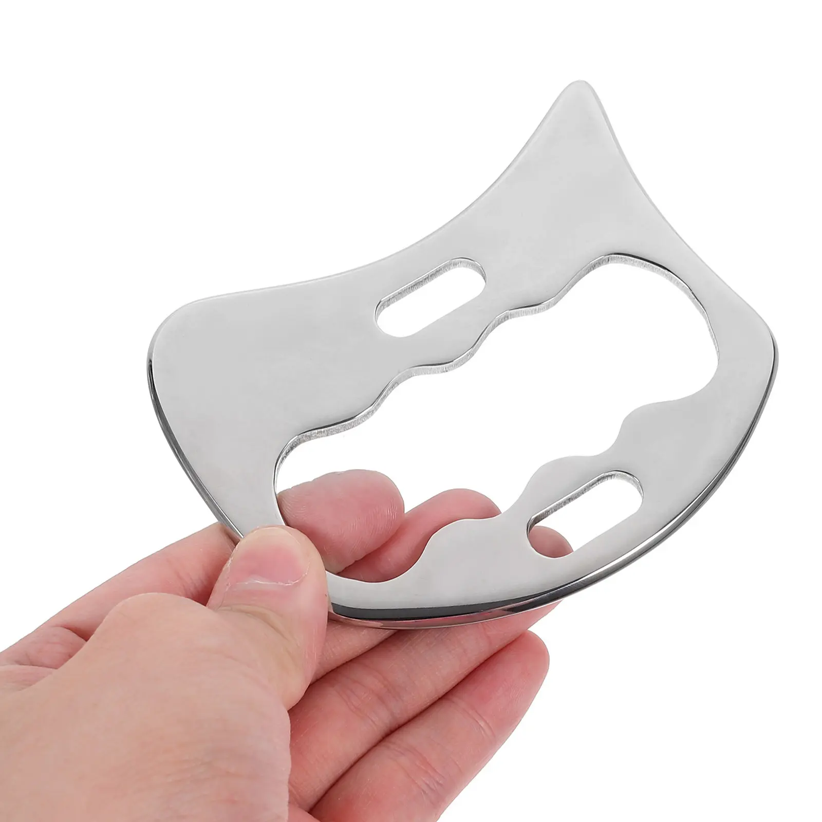 1Set Fascia Scraper Stainless Steel Muscle Scraping Massage Tool Body Massager Face Neck Shoulder Foot Spa Health Beauty Care