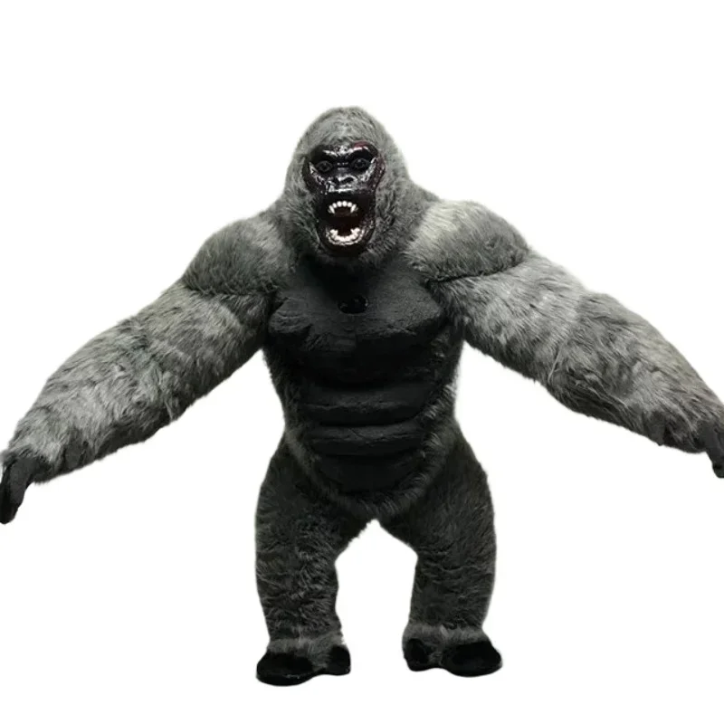 Disfraz de mascota gorila inflable mono 2/2,6/3m King Kong personalizado Anime Cosplay mascota maquillaje para adultos Carnaval