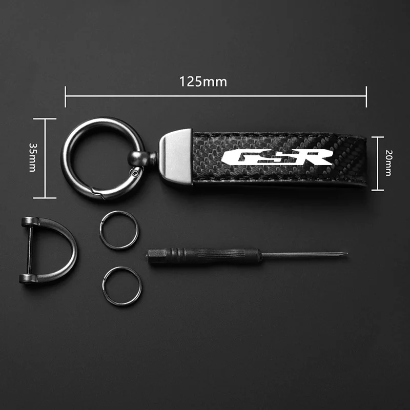 Keyrings For SUZUKI GSR 750 GSR 600 400 GSR600 GSR400 GSR750 Key Ring Keys Strap Leather Keychain Men Car Personality Motorcycle - view 6