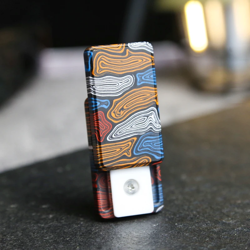 유리섬유 EDC 피젯 슬라이더 맞춤형 기계식 푸시 해프틱 슬라이더 스트레스 해소 장난감 성인 ADHD 피젯 토이