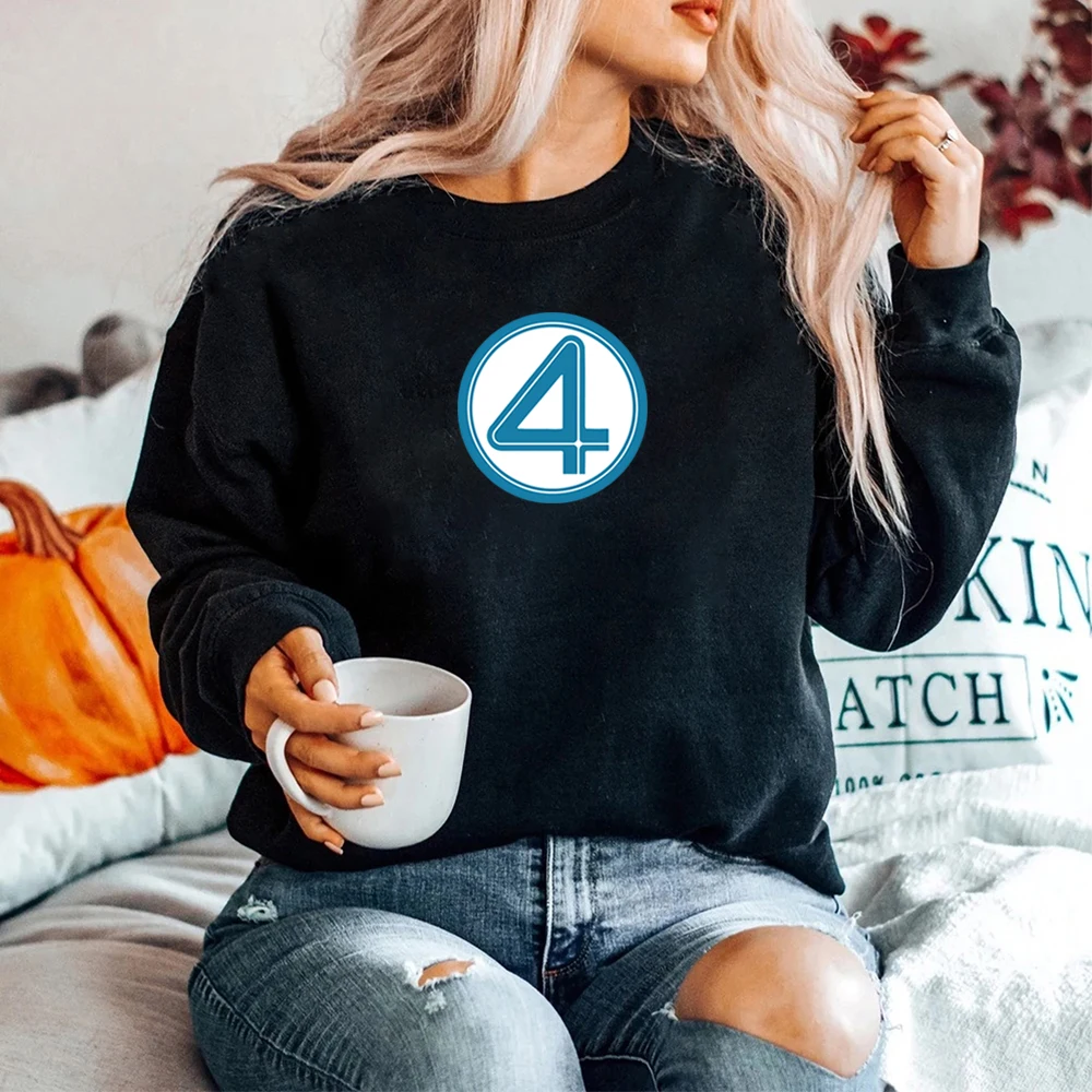 Fantastic Four First Steps 2025 Felpa con logo Retro Fantastic 4 Pullover Camicia da film Uomo Donna Felpa con cappuccio Felpe a maniche lunghe